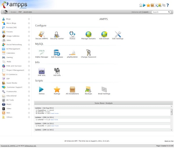 xampp server for windows 10